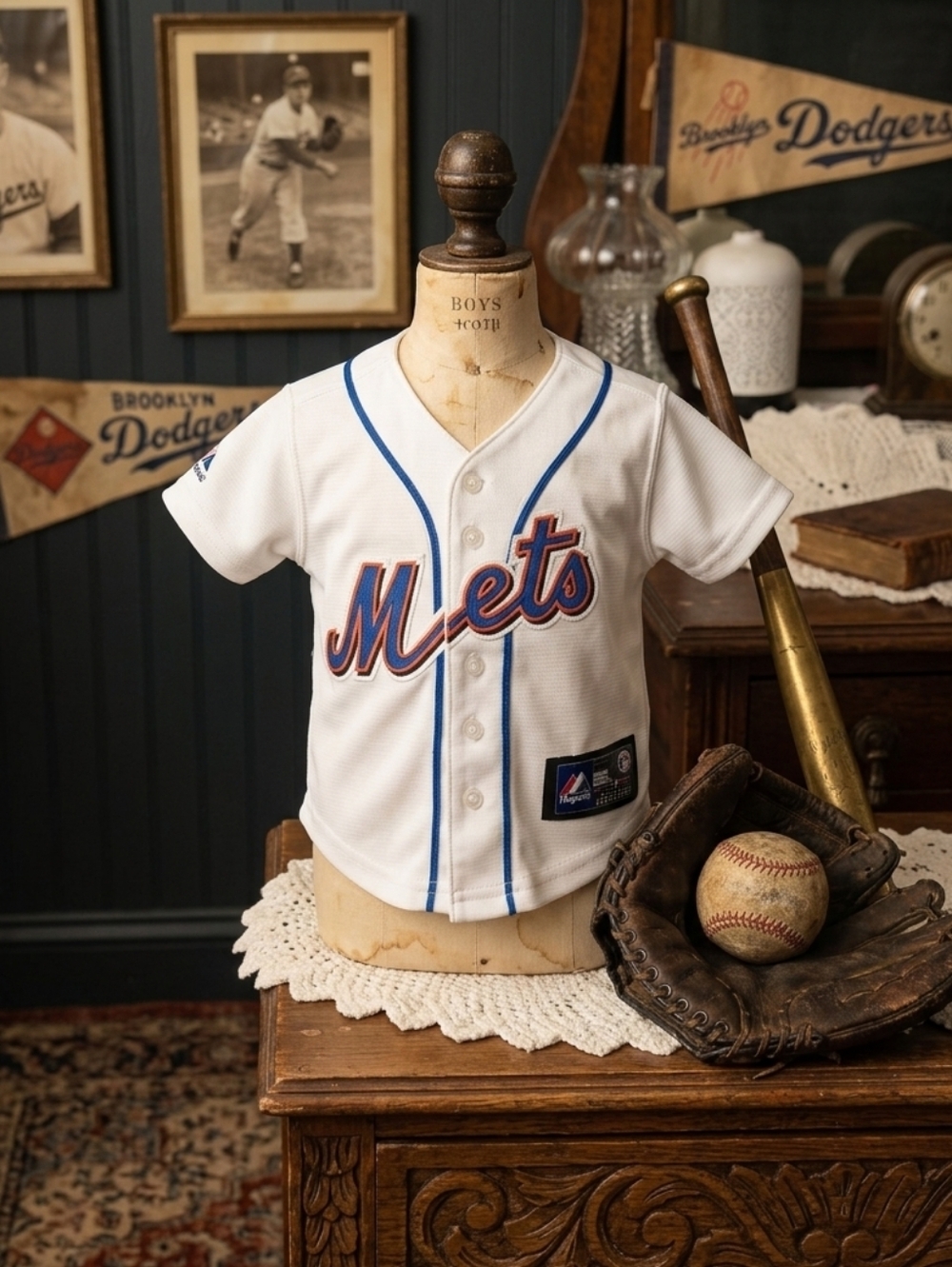 Majestic MLB New York Mets Baby Jersey 9–12 Months Genuine Merchandise